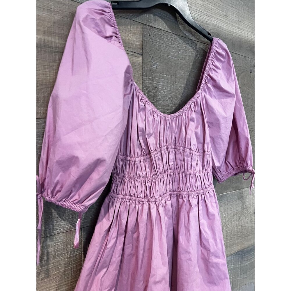 NWOT STAUD Faye Puff Sleeve Mini Dress SIZE M - Picture 5 of 10